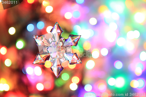 Image of color christmas lights background