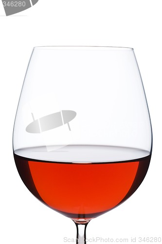 Image of Isolate red wine glass