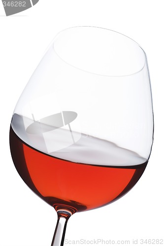 Image of Isolate red wine glass