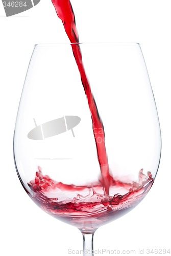 Image of pouring red wine