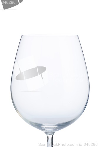 Image of empty wine glass