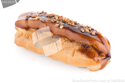 Image of Eclair with caramel decoration