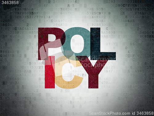 Image of Insurance concept: Policy on Digital Paper background