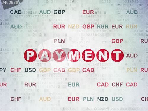 Image of Banking concept: Payment on Digital Paper background
