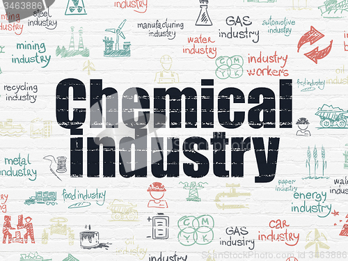 Image of Industry concept: Chemical Industry on wall background