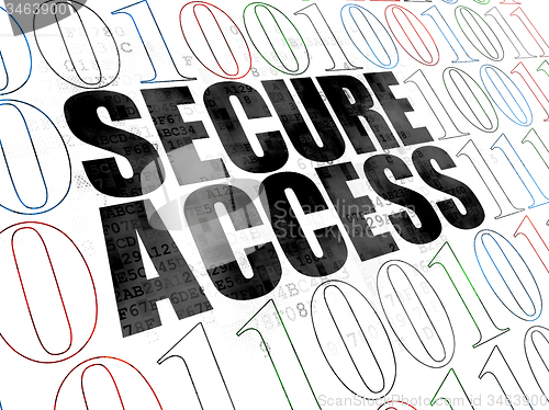 Image of Safety concept: Secure Access on Digital background