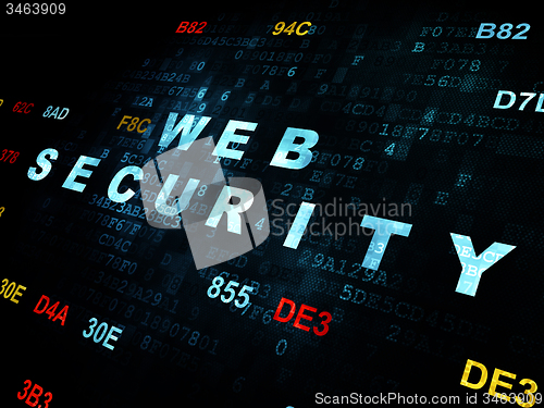 Image of Web development concept: Web Security on Digital background