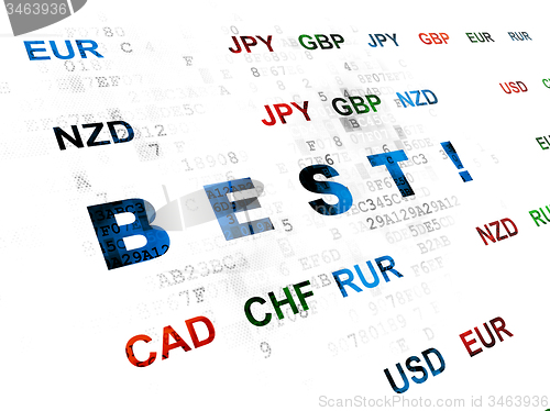 Image of Business concept: Best! on Digital background