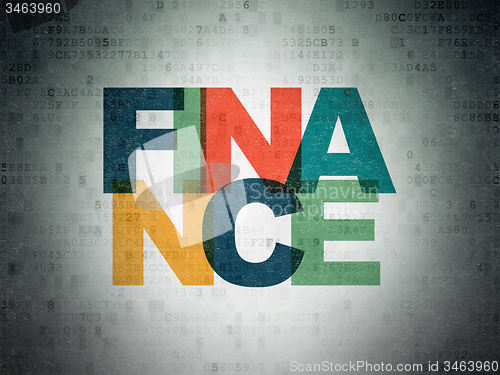 Image of Finance concept: Finance on Digital Paper background