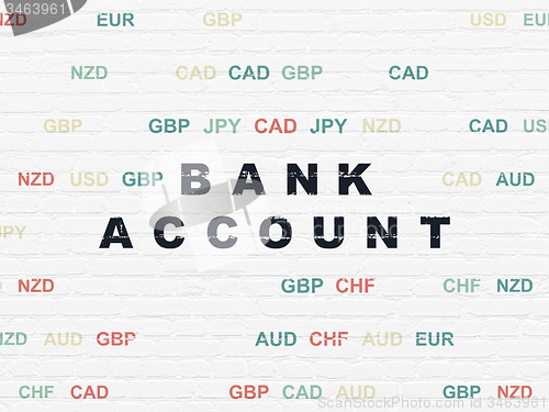 Image of Money concept: Bank Account on wall background