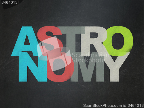 Image of Science concept: Astronomy on School Board background