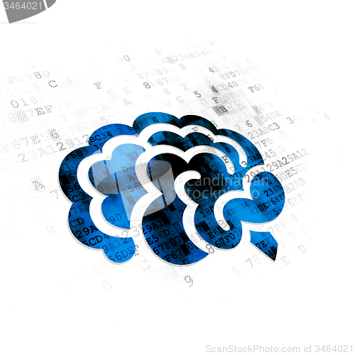 Image of Healthcare concept: Brain on Digital background