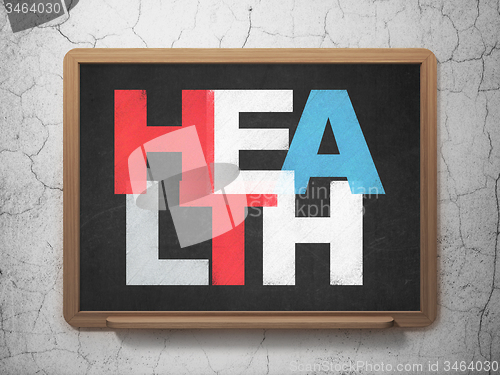 Image of Healthcare concept: Health on School Board background