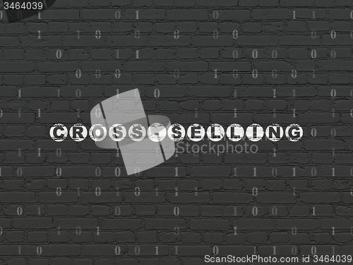 Image of Finance concept: Cross-Selling on wall background