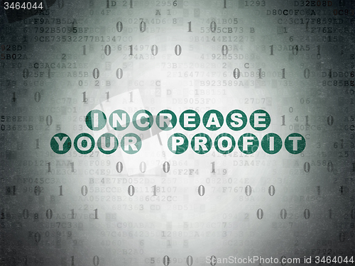 Image of Business concept: Increase Your profit on Digital Paper background