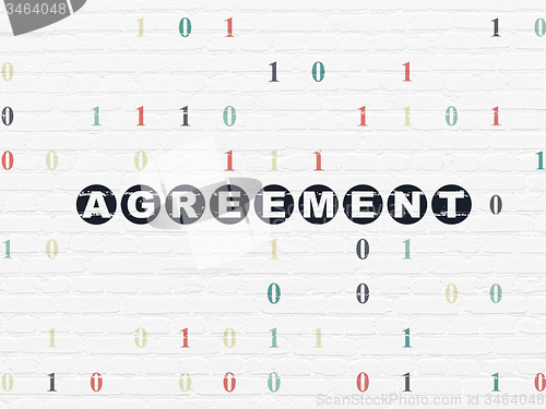Image of Business concept: Agreement on wall background