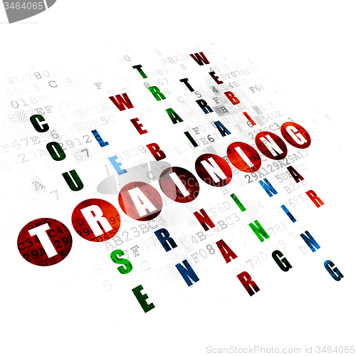 Image of Studying concept: word Training in solving Crossword Puzzle