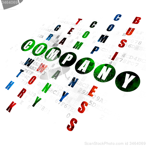 Image of Finance concept: word Company in solving Crossword Puzzle