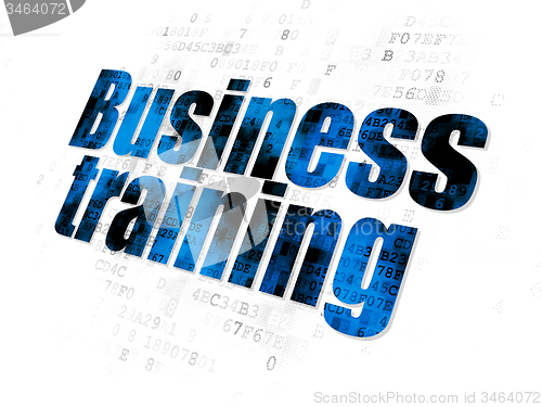 Image of Learning concept: Business Training on Digital background