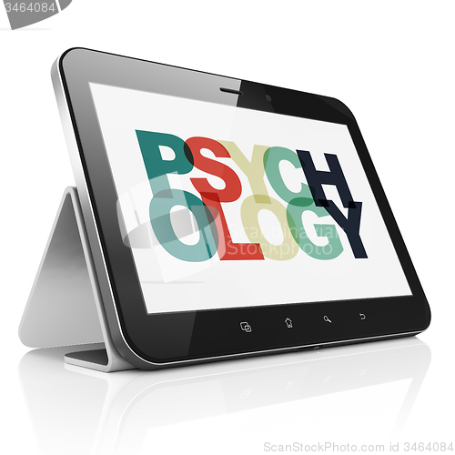 Image of Medicine concept: Tablet Computer with Psychology on  display