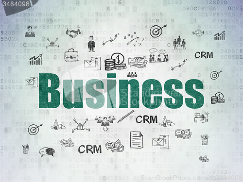 Image of Business concept: Business on Digital Paper background