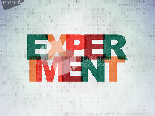 Image of Science concept: Experiment on Digital Paper background