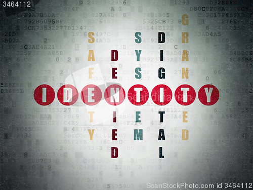Image of Safety concept: word Identity in solving Crossword Puzzle