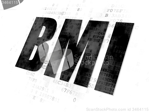 Image of Medicine concept: BMI on Digital background