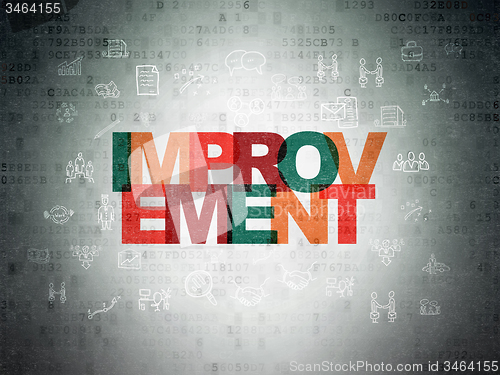 Image of Business concept: Improvement on Digital Paper background