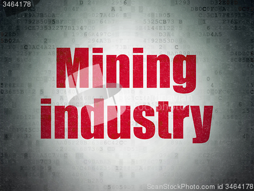 Image of Industry concept: Mining Industry on Digital Paper background