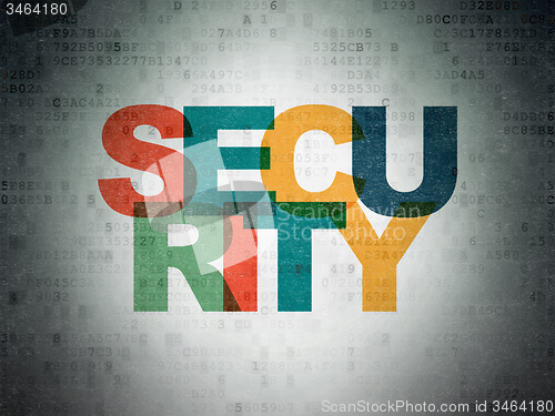 Image of Protection concept: Security on Digital Paper background