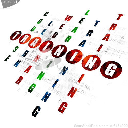 Image of Studying concept: word Training in solving Crossword Puzzle