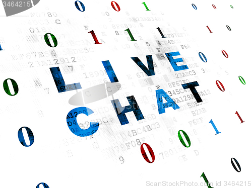 Image of Web design concept: Live Chat on Digital background