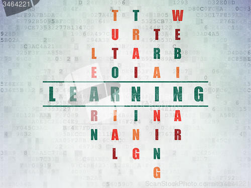 Image of Studying concept: word Learning in solving Crossword Puzzle