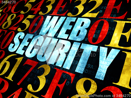 Image of Safety concept: Web Security on Digital background