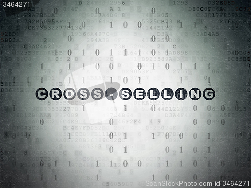 Image of Finance concept: Cross-Selling on Digital Paper background