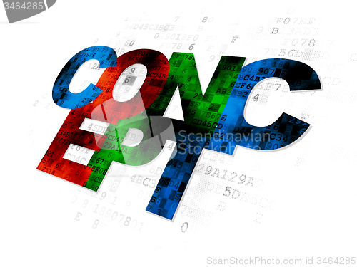 Image of Advertising concept: Concept on Digital background