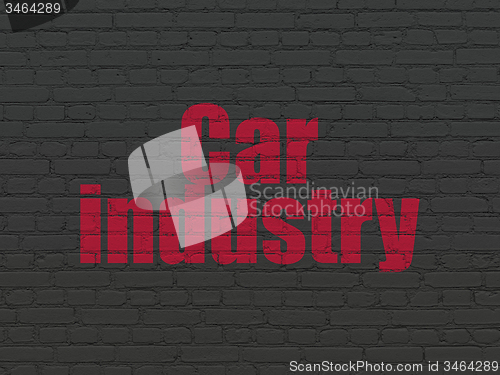 Image of Manufacuring concept: Car Industry on wall background