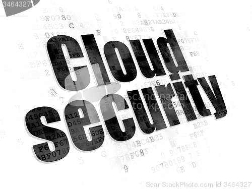 Image of Cloud technology concept: Cloud Security on Digital background