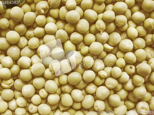 Image of Retro looking Green peas vegetable background