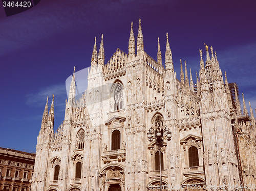 Image of Retro look Milan Cathedral