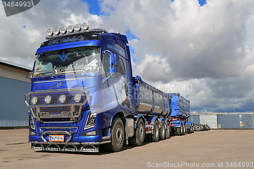 Image of Volvo FH16 750 Dump Truck on Asphalt Yard