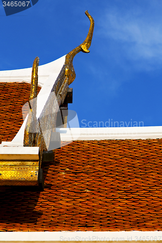 Image of bangkok in the temple  thailand abstract cross  