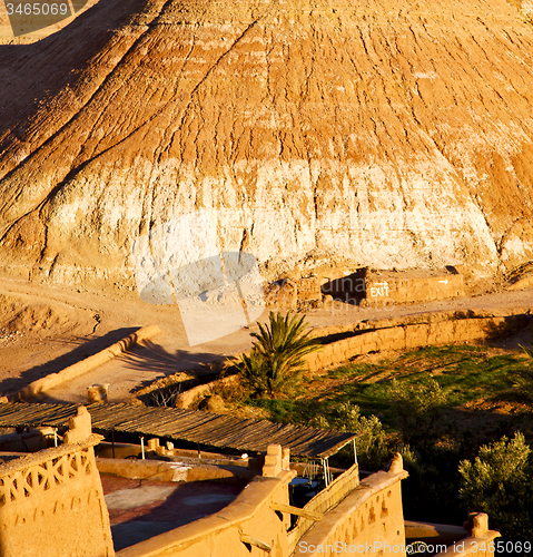 Image of hill africa in morocco the old contruction         and   histori