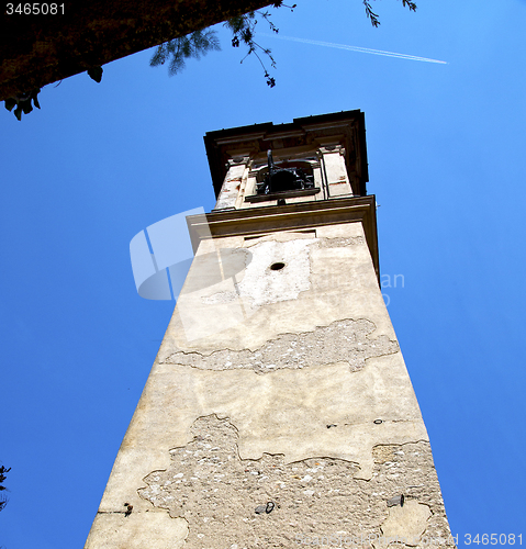 Image of in castronno  old abstract    italy    tower bell sunny day 