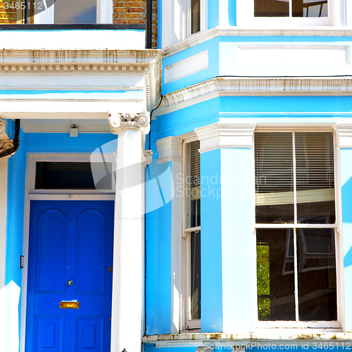 Image of notting hill in london england old suburban and antique     wall