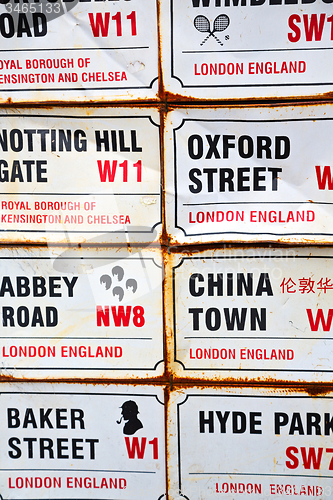 Image of  icon signal street in london england  