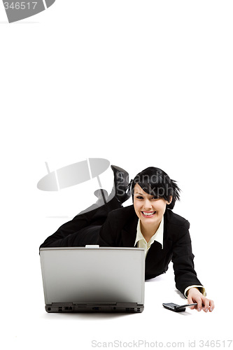 Image of Working businesswoman