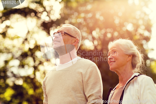 Image of senior couple in park