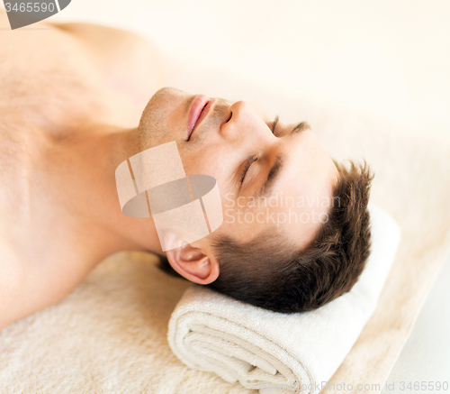 Image of man in spa